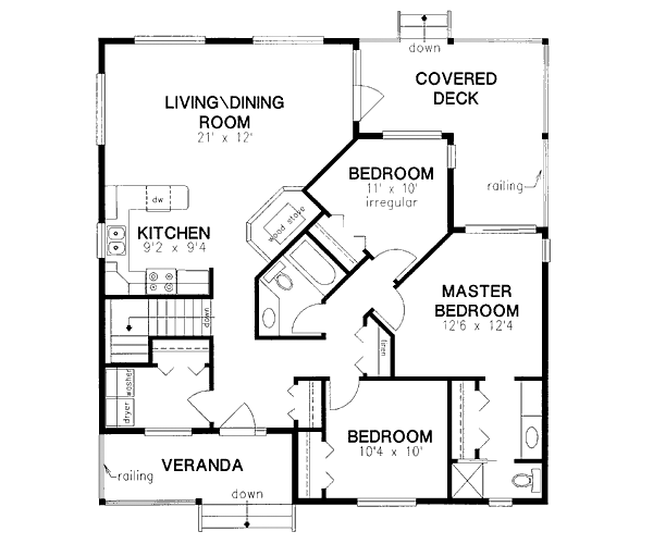  House  23937 Blueprint details floor plans 