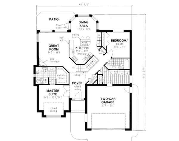 main floor house blueprint