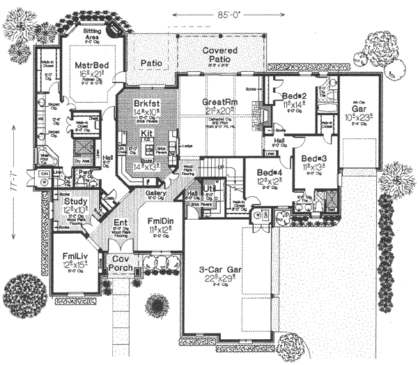 main floor house blueprint