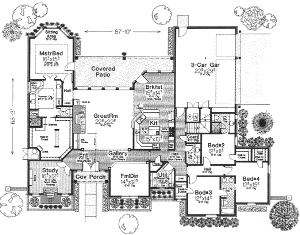 main floor house blueprint