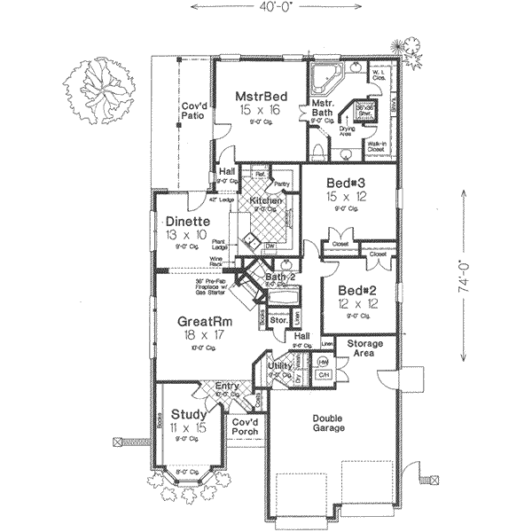 main floor house blueprint