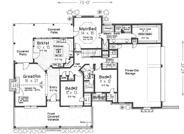 main floor house blueprint
