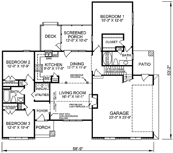 main floor house blueprint