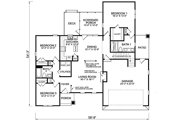 main floor house blueprint