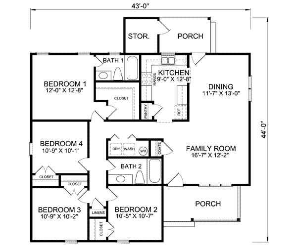 main floor house blueprint