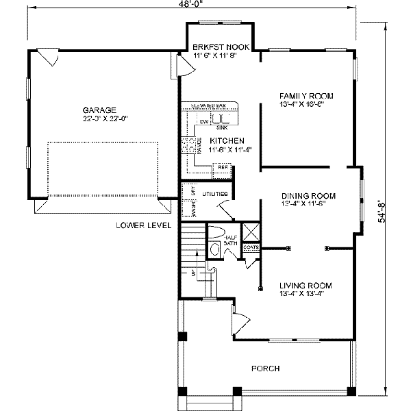 main floor house blueprint
