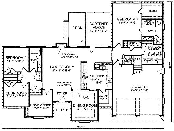 main floor house blueprint