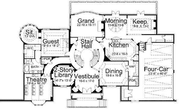 main floor house blueprint