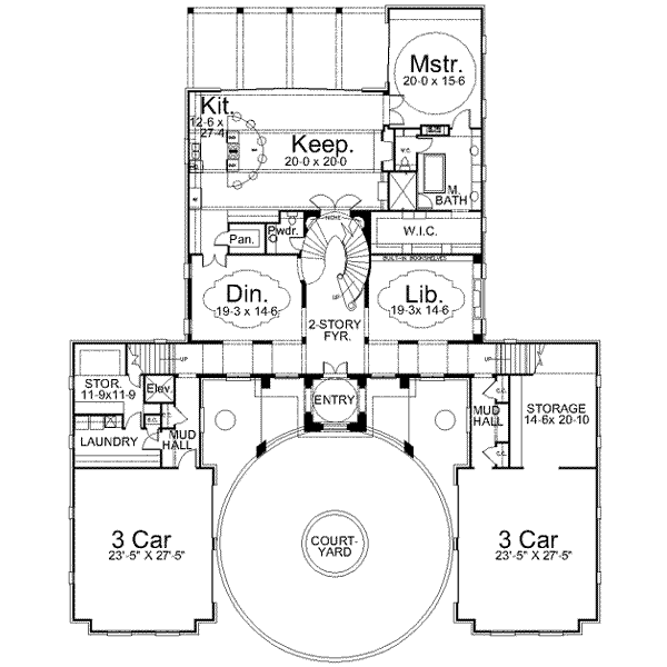 main floor house blueprint