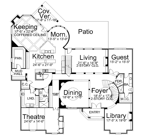 main floor house blueprint
