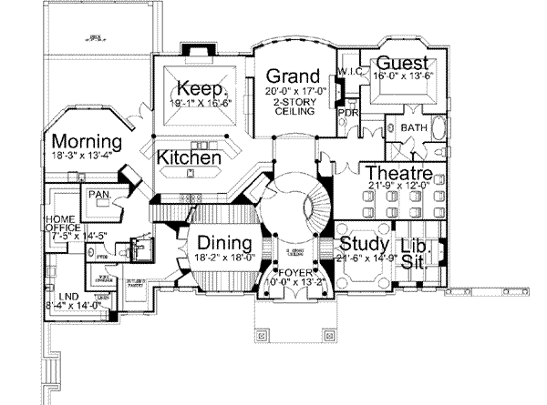 main floor house blueprint