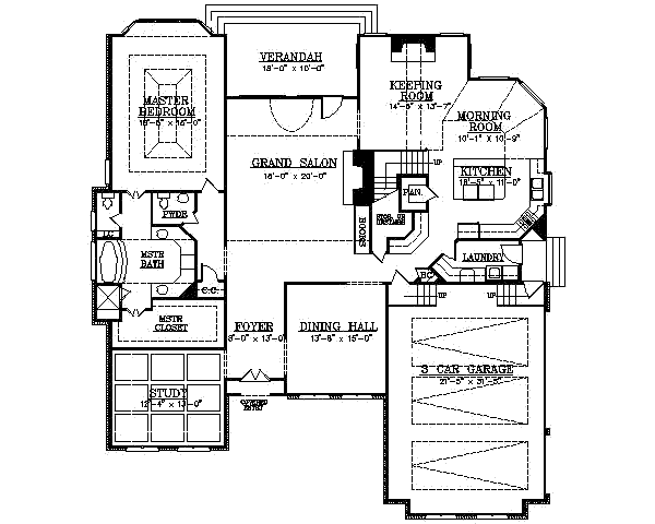 main floor house blueprint