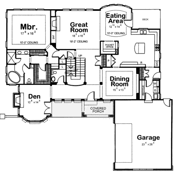 main floor house blueprint