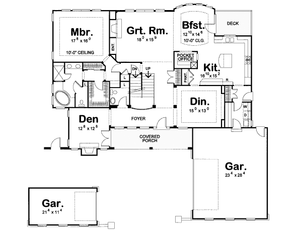 main floor house blueprint