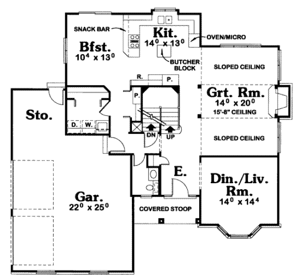 main floor house blueprint