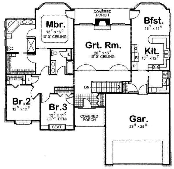 main floor house blueprint