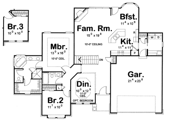 main floor house blueprint