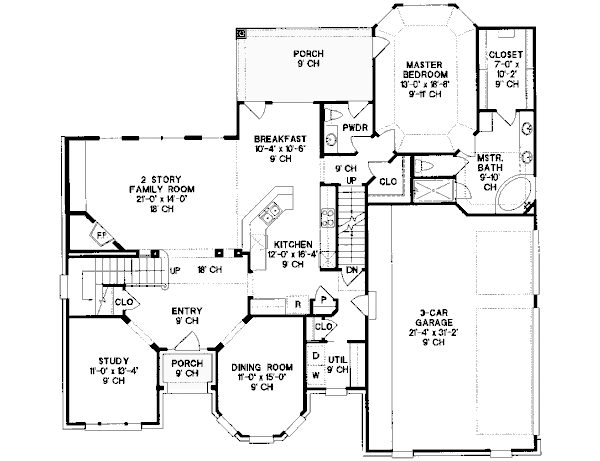 main floor house blueprint