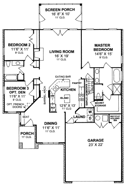 main floor house blueprint