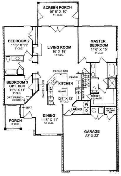 main floor house blueprint
