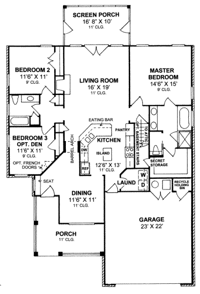 main floor house blueprint