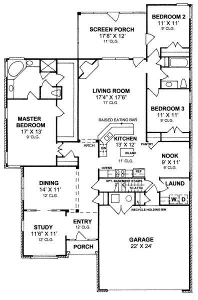 main floor house blueprint