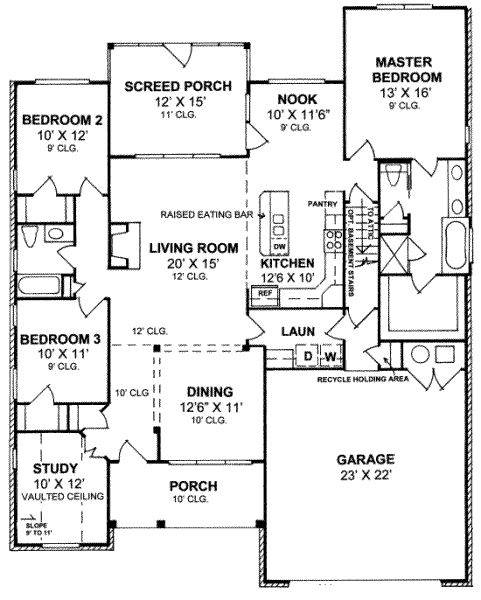main floor house blueprint