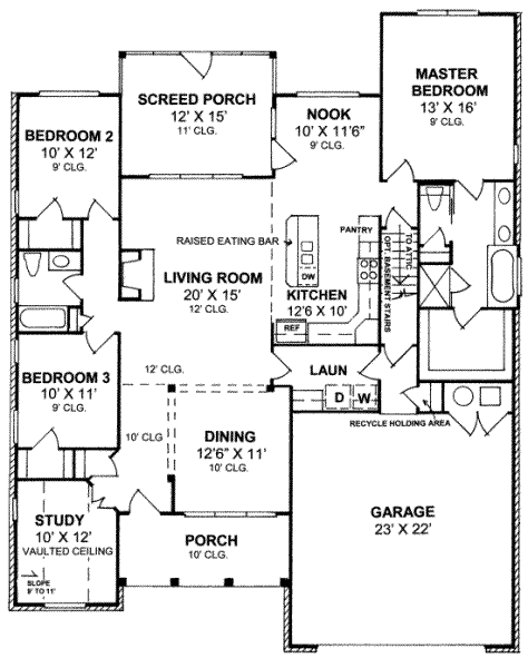 main floor house blueprint