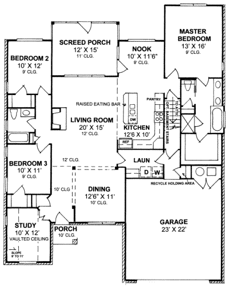 main floor house blueprint