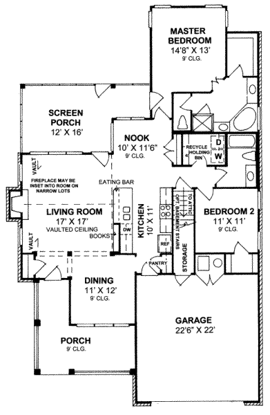 main floor house blueprint