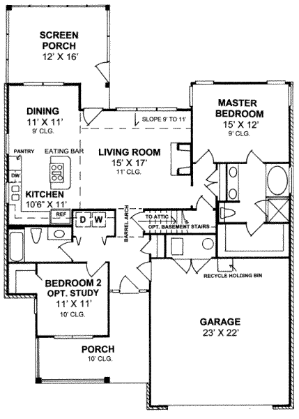 main floor house blueprint