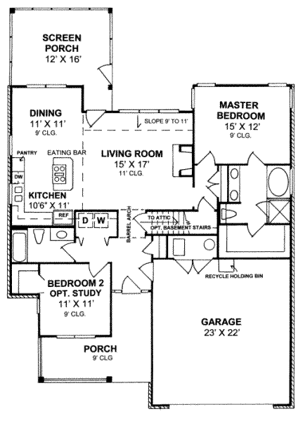 main floor house blueprint
