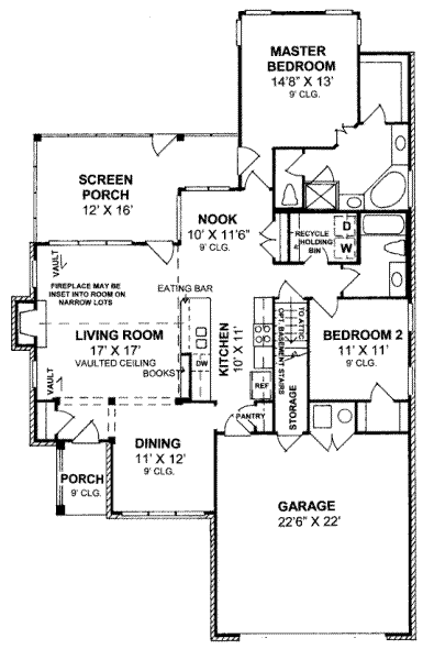 main floor house blueprint
