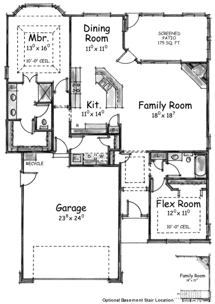main floor house blueprint