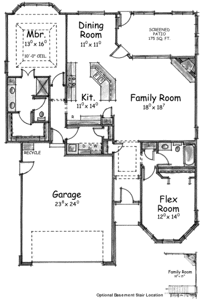 main floor house blueprint