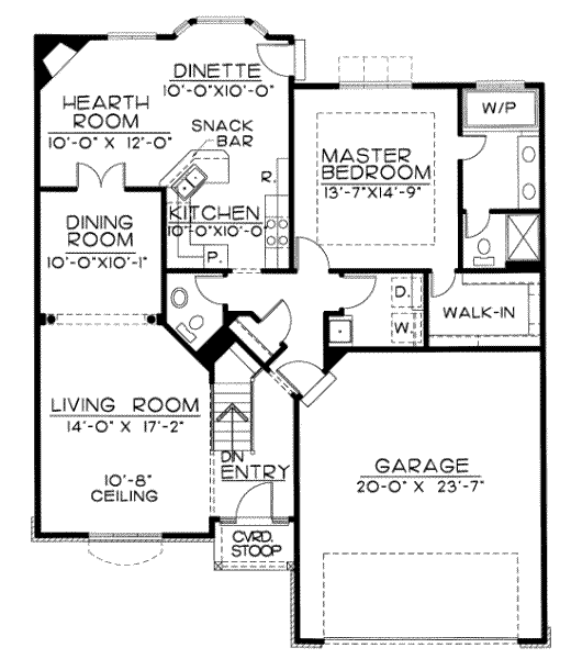 main floor house blueprint