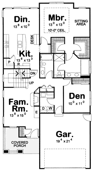main floor house blueprint