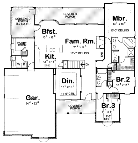main floor house blueprint