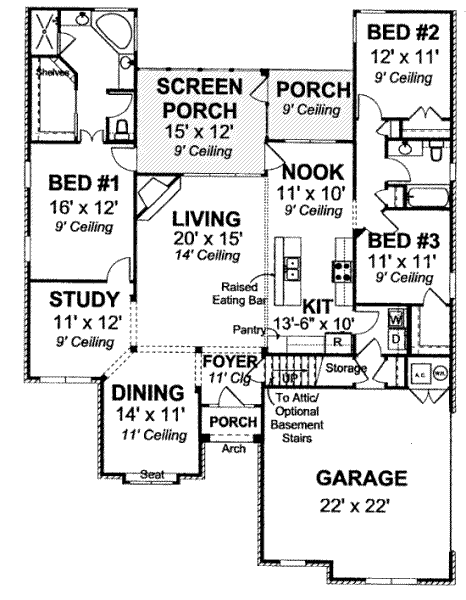 main floor house blueprint