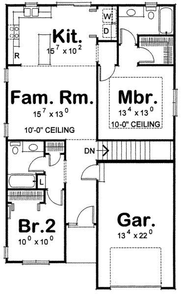 main floor house blueprint