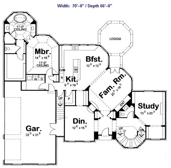 main floor house blueprint