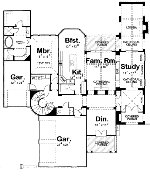 main floor house blueprint