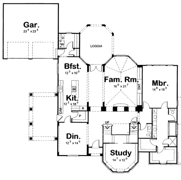 main floor house blueprint