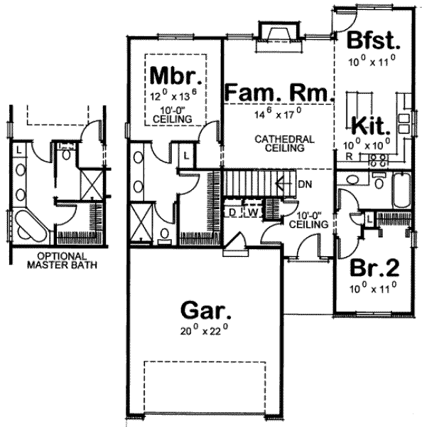 main floor house blueprint
