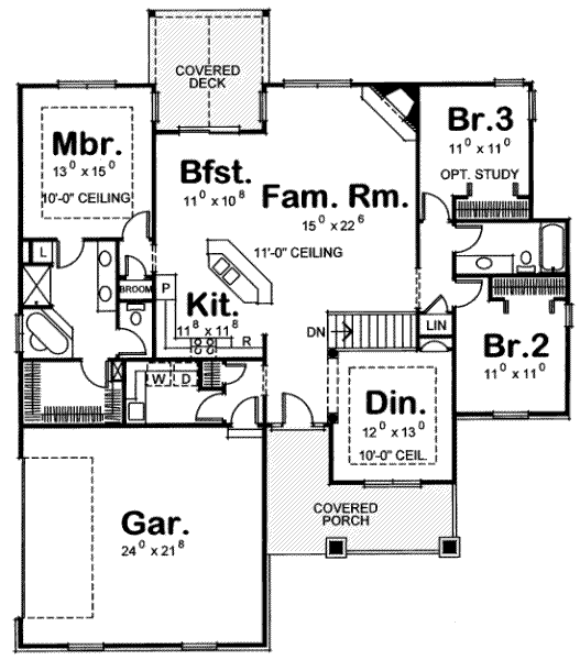 main floor house blueprint