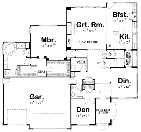 main floor house blueprint