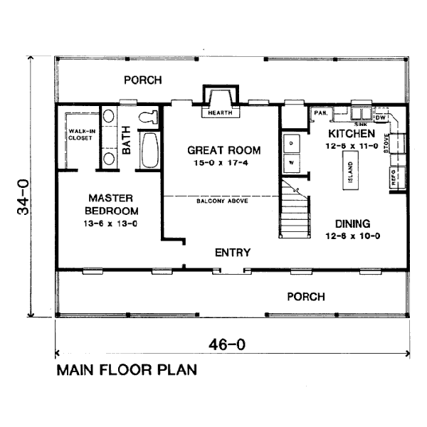main floor house blueprint