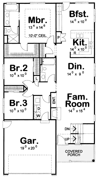 main floor house blueprint