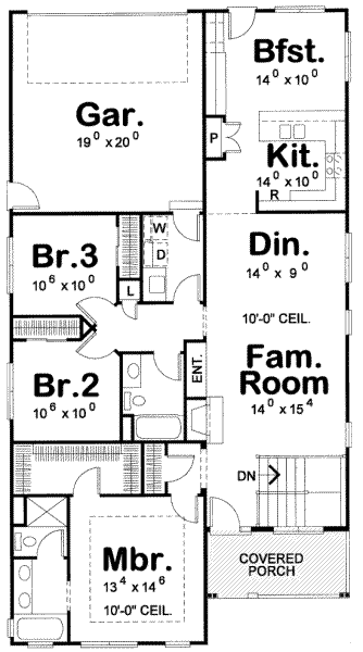 main floor house blueprint