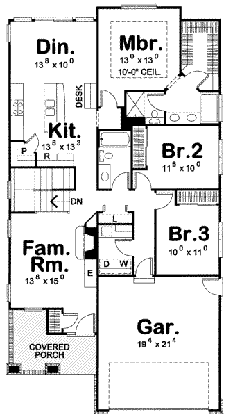 main floor house blueprint